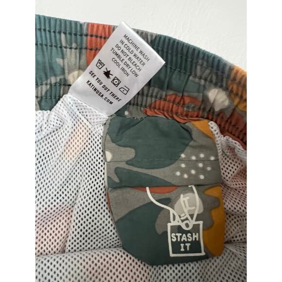 Katin Men's‎ Xander Volley Elastic Swim Trunks size Large Beach Summer - Picture 10 of 13